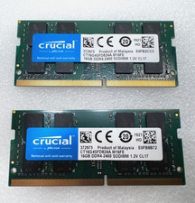 32GB-2x 16GB Crucial by Micron PC4-2400T 19200 DDR4 2400MHz SODIMM Laptop Memory picture