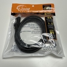 4k HD DISPLAYPORT to DISPLAYPORT Cable Zoom Speed 6 ft Cable Ultra HD picture