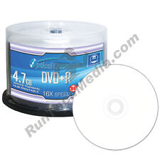 50 Optical Quantum 16x 4.7GB DVD+R White Thermal HUB Printable Disc OQBQDPR16WTP picture