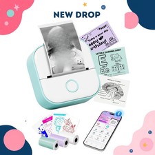NEW Mini Sticker Printer, T02 Mini Thermal Printer AI Sticker Maker picture