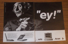 Rare Advertising Acer AcerNote 760iC 486 DX2-50 Laptop Portable Computer 1995 picture