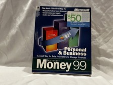 Sealed Microsoft Money 99 Personal & Business – Full edition - Inc. base Money99 picture
