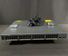 Cisco WS-C2960XR-48TD-I  48 Ports  Network Switch w/ 2x AC  - Same Day Shipping picture