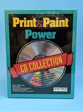 Print & Paint Power CD Collection Hi Tech: Software / VTG 1994 Windows DOS (NEW) picture