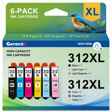 312XL T312XL 6-Pack Compatible Ink Cartridge High Yield Vivid Color Printing Ink picture