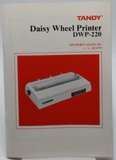 Radio Shack Tandy DWP-220 Daisy Wheel Printer Owners User Manual Original 1984 picture