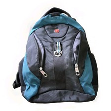 SwissGear Backpack Scan Smart Laptop Black Travel Bag Padded Compartments EUC  picture