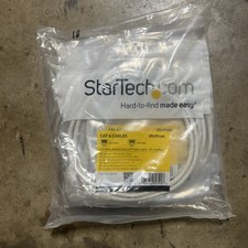 StarTech C6PATCH3WH 3Ft CAT6 Gigabit Ethernet Cable Molded RJ45 UTP Cord White picture