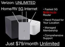 Verizon 5G & 4G LTE UNLIMITED Data Home Internet RV WiFi Router $79/month Wi-Fi picture