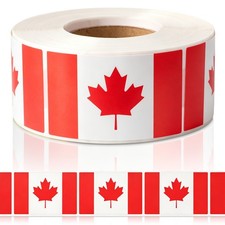 Reusable Canada Flag Decals Red Maple Leaf Stickers for DIY Scrapbooking Decor picture
