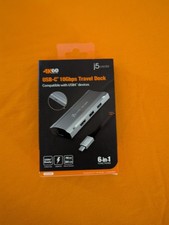 j5create 4K60 Elite USB Type-C Triple-Monitor Travel Dock (JCD392) picture