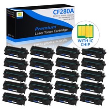 20 PACK Toner Cartridge CF280A 80A For HP LaserJet Pro 400 M401a M401d M401dn picture