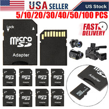 Micro SD to SD Adapter TransFlash TF Card Converter for SDHC Memory Card Bulk picture