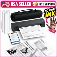 Portable A4 Wireless Thermal Printer Bundle w/ Case, Paper & Bluetooth picture