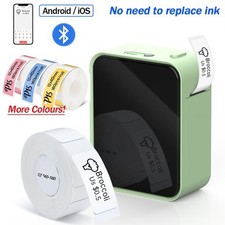 Bluetooth Portable Label Maker Barcode Mini Label Sticker Printer Machine P15 picture