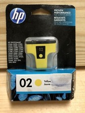NEW Genuine Original HP 02 Yellow Printer Ink Cartridge  Dated 10/2017 picture