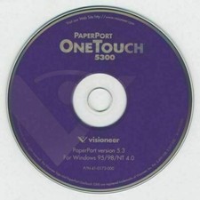 Visioneer OneTouch 5300 Scanner PaperPort 5.3 Software CD Windows 95 98 NT 4.0 picture
