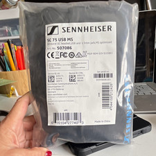 Sennheiser SC 75 USB MS Double On-Ear Headband Boom Mic USB/3.5mm Black picture