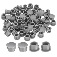 100-PackGray Hole Plugs, 8mm / 0.31 Inch Plastic Hole Cover Panel Plugs picture
