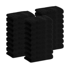 GREEN LIFESTYLE Black Microfiber Bleach Safe Towel Bulk Sets, Premi... Fast Ship picture