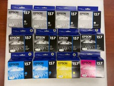 Set of 12 Genuine Epson 157 Ink Cartridges T1577 T1579 T1578 T1572 T1574 T1573.. picture