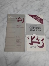 Lotus 1-2-3 Quick Reference & Getting Started Manuals Release 1A IBM PC picture