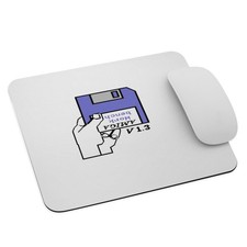 Amiga Workbench 1.3 Insert Disk Mouse Pad – Retro Floppy Nostalgia (9.5