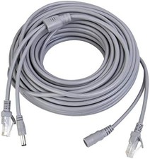 15M/50ft Ethernet Cable Cat5e Network LAN/Power Extension Cord for CCTV Security picture