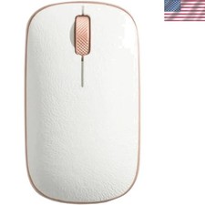 Retro Classic Bluetooth Mouse Posh - Wireless, Genuine Leather Topped with Pi... picture