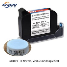 3PCS Black Ink Cartridge for 12.7mm Handheld Inkjet Coding Machine picture