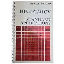 Vintage HP-41C 41CV Standard Applications Handbook 1982 HP Calculator Manual picture