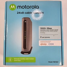 Motorola Mb7621 Cable Modem Router Docsis 3.0 1000+ Mbps Xfinity Cox 24x8 Nib picture
