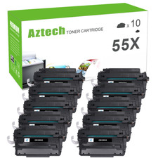10PK CE255X 55X Toner Compatible With HP Laserjet MFP M525F M525C P3011 P3015X picture