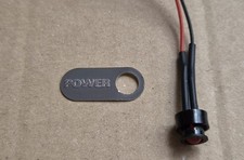 Original (Genuine) Commodore 64 (C64) Embossed POWER Logo Badge Emblem + RED LED picture