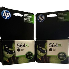 HP 564XL Genuine/ Black Inkjet Ink Cartridge for HP Printers (2 Boxes)-EXPIRED picture