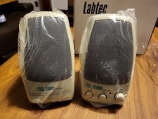 New Labtec Computer Speakers LCS-150 w/ cables Optional AC adapter NOT INCLUDED picture