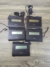 Lot of 5 Wacom STU-300/01 USB LCD Signature Tablet picture