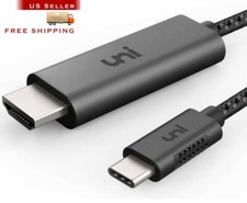 USB C to HDMI Cable for Home Office | 6ft 4K@60Hz, uni USB Type C to HDMI Cable  picture