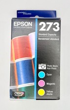 New - Genuine Epson 273 Ink Cartridges 4 Pack Photo Black & Color picture