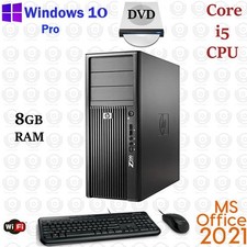 HP z200 Tower Core i5 3.2GHz 16GB RAM 500GB SSD+2TB DVD-RW Win10 Office 2021 picture