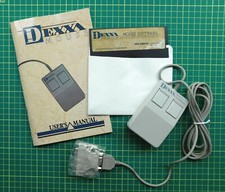 Vintage 1988 DEXXA programmable mouse w/floppy disk 70-page manual Taiwan 12 pix picture