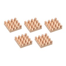 Heatsink Kit Pure Copper 9x9x3mm for IC MOS with Thermal Pads Pack of 5 picture