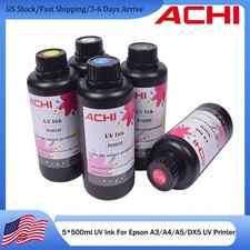 ACHI 500ml UV/DTF/UV DTF/6090 UV Ink replenishment kit for Epson printers picture