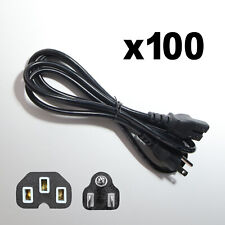 Lot of 100 Standard AC Power Cord Cable Desktop Monitor Computer PC 6ft IEC320 picture