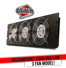 GRIFFIN Rackmount Cooling Fan | 3U Ultra-Quiet Triple Exhaust  IT Studio Gear picture