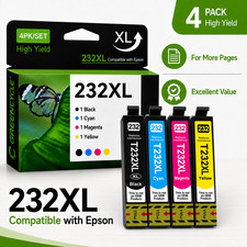 4PK 232XL Replacement Ink Cartridges for Epson XP-4200 XP-4205 WF-2930 WF-2950 picture