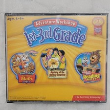 Adventure Workshop 1st-3rd Grade 3 PC CD-ROM Set Reader Rabbit ClueFinders Math picture