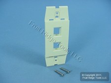 Leviton AC642-DFT Driftwood Quickport Acenti 2-Port Nylon Wallplate Insert picture