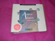 Amiga Vision vintage software 4 floppy disks, manual in original binder picture