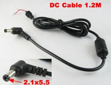 4pcs 1.2M Right Angle 5.5x2.1mm DC Power Plug Connector Cord Cable w/Lock Ring picture